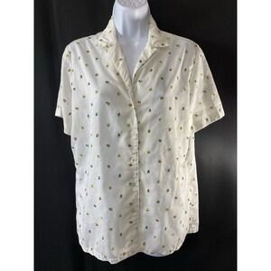 International Womens Garment 70's Shirt Union Made In USA Bloomcore Kitschy Rare